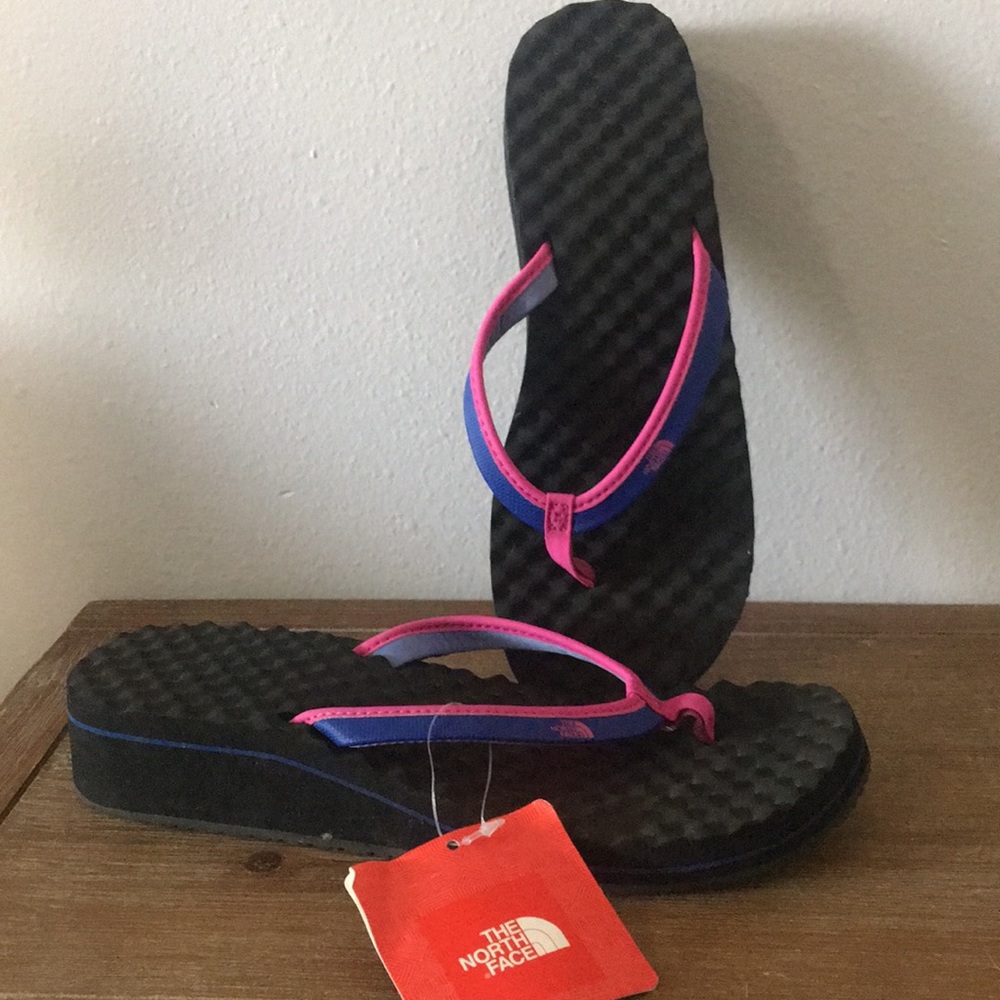 The North Face flip flops